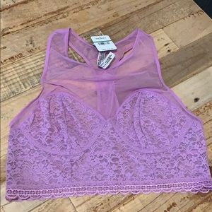 NWT FREE PEOPLE PURPLE LILAC BRALETTE